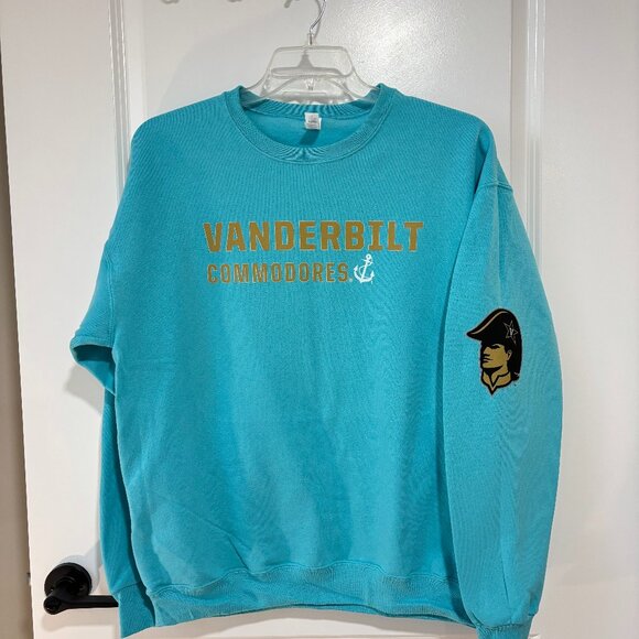 Vintage Vanderbilt Commodores Sweatshirt NWT LARGE Vanderbilt University Sweatsh - Picture 1 of 1